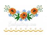 "Poppies"_Wedding towel