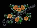 "Wildflowers"(for hoops 4х4)_Machine Embroidery Designs Set