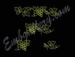 "Grapevine" _ Set for borders (outline)