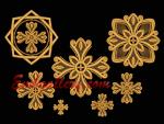 "A set of crosses for church vestments"
