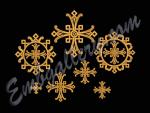 "A set of crosses for church vestments"
