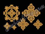 "A set of crosses for church vestments"