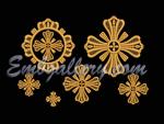 "A set of crosses for church vestments"