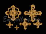 "A set of crosses for church vestments"