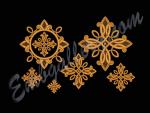 "A set of crosses for church vestments"