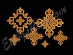 "A set of crosses for church vestments"