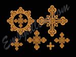 "A set of crosses for church vestments"