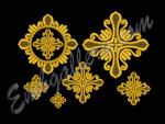 "A set of crosses for church vestments"