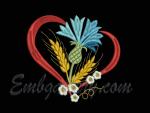 "Cornflower with spikelets"_ Heart