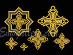 "A set of crosses for church vestments"