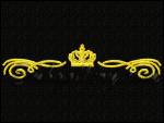 "Pattern with crown"
