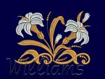 "White lilies"_ design for borders