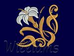 "White Lily"_corner design for borders