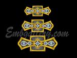 "Gems"_design to set of crosses W582
